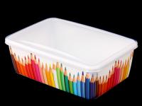 BQ2255КА Лоток для мелочей Карандашница большой с крышкой (22х14х7 см)