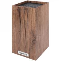 PDN102088OA4 Подставка для кухонных ножей, универсальная, 10*10*23см, дуб коричневый, композитный ма