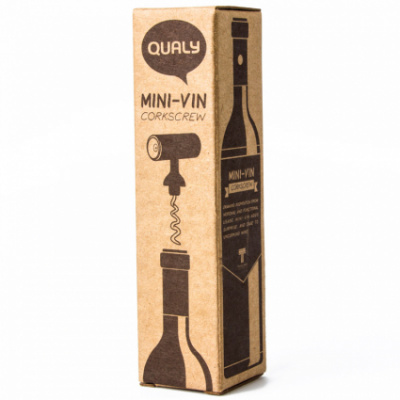 ql10033 Штопор для бутылок черный Mini Vin