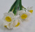 90893 Искусственный цветок 30см, AltFlowers, декор "Нарциссы", силикон, микс