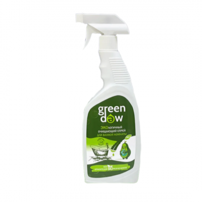 ЭКО спрей для ванной комнаты 0,6л, Green DEW, на фруктовых кислотах, биоразлагаемый гипоаллергенный