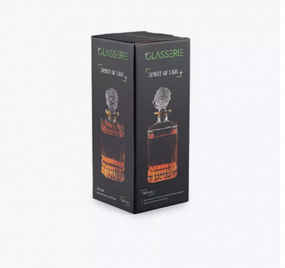 GL011 Штоф для крепких напитков  850мл,  GLASSERIE, серия SPIRIT OF LION 