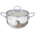 943-066 Кастрюля AGNESS "FAMILY HOUSE" 2,0л эмалированная со стеклянной крышкой