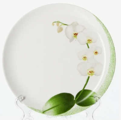 P0328/4 Тарелка обеденная 25см, Luminarc, DIWALI WHITE ORCHID