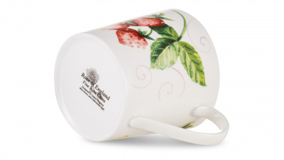 JM-90537/3 Кружка Just Mugs Dorset Фермерский садик Клубника 400 мл, фарфор костяной