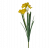 90893 Искусственный цветок 30см, AltFlowers, декор "Нарциссы", силикон, микс