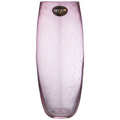 380-602 Ваза стеклянная 30см  MUZA, серия "ELEGI ROSE"